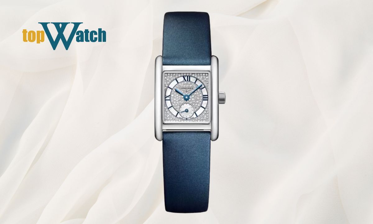 Top 15 đồng hồ Longines nữ dây da thanh mảnh, nữ tính Đồng hồ Longines nữ dây da Mini DolceVita L5.200.4.87.2 mặt vuông