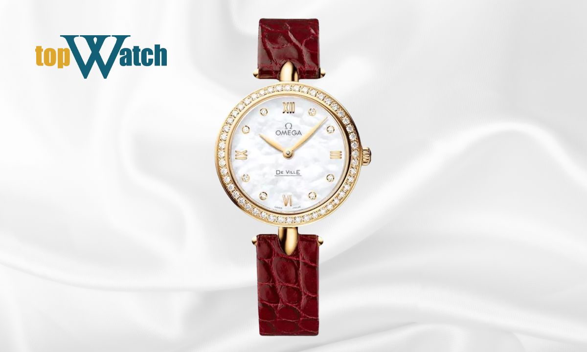 Đồng hồ Omega De Ville Prestige 424.58.27.60.55.001 đính kim cương