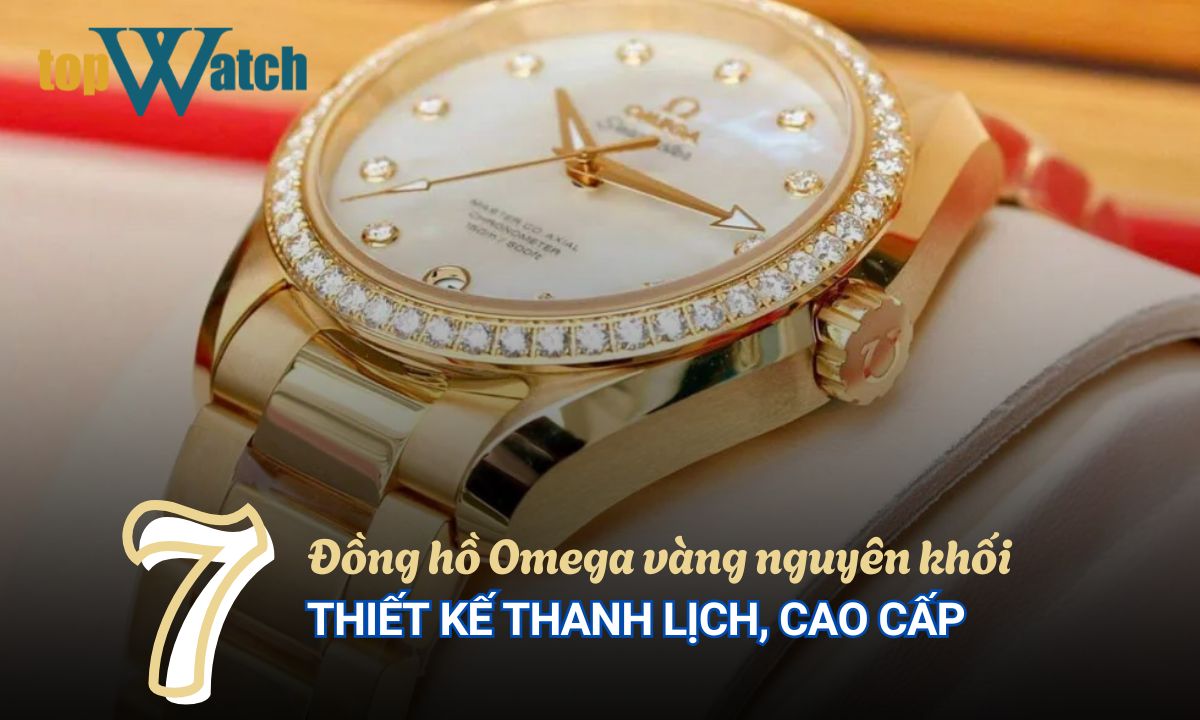 đồng hồ omega vàng nguyên khối