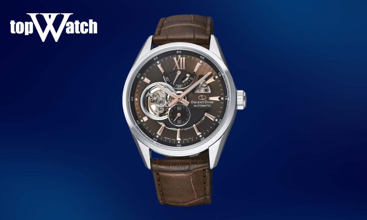 Đồng hồ Orient Star Nam Dây Da Semi Skeleton RE-AV0006Y00B