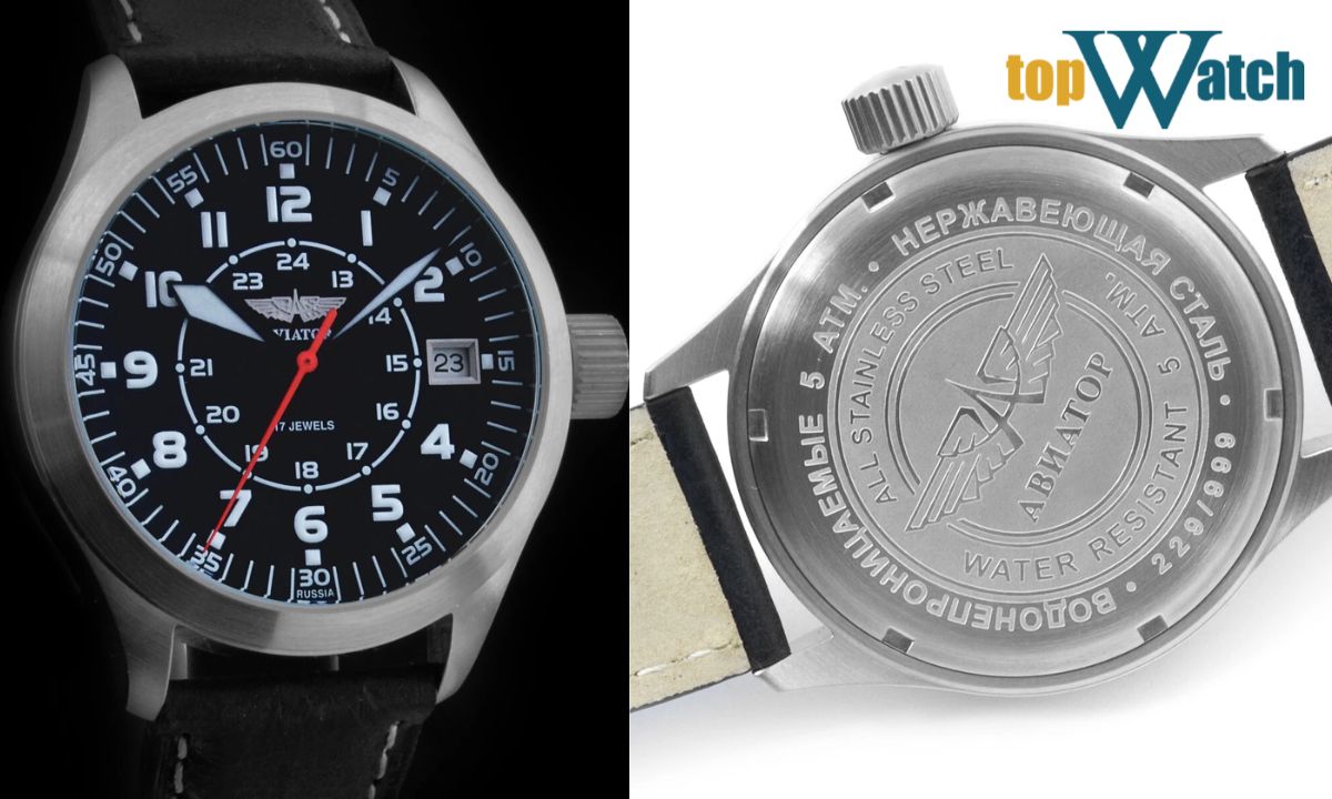 Đồng Hồ Poljot Của Nước Nào? Chất Lượng Ra Sao? Đồng hồ Poljot 31681 Poljot Aviator Uhren 5622 Chronograph Pilot SOKOL
