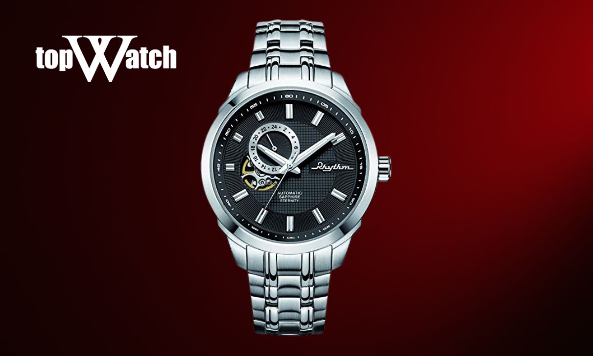 Đồng hồ RHYTHM Men's Classic Automatic Mechanical Black A1305S02
