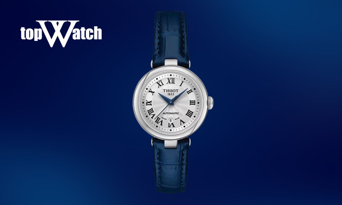 Top 7 mẫu đồng hồ Tissot nữ dây da thanh lịch, hiện đại Đồng hồ Tissot 1853 dây da nữ Bellissima T126.207.16.013.00