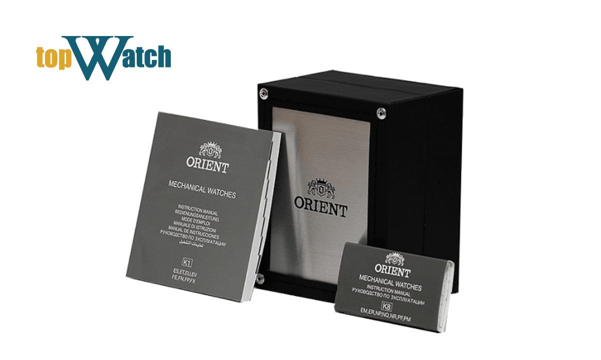 Cách nhận biết đồng hồ Orient chính hãng chính xác, dễ áp dụng Đối chiếu hộp, tag và phụ kiện đi kèm với đúng mẫu đồng hồ Orient