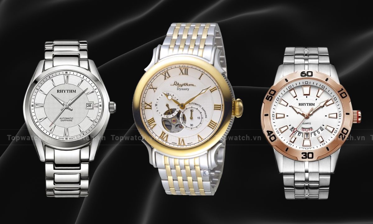 Đồng hồ Rhythm sở hữu thiết kế đa dạng, từ phong cách cổ điển đến hiện đại