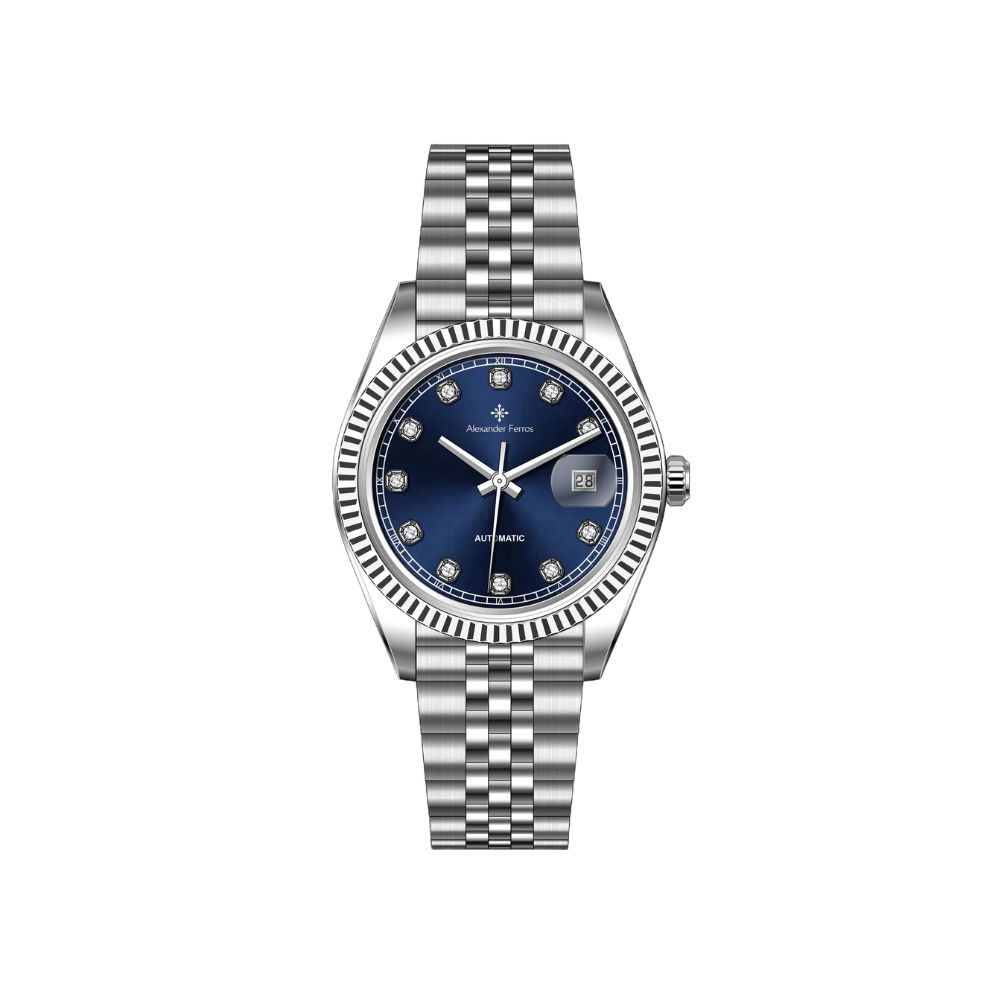Đồng Hồ Alexander Ferros Nam 8132S/05 Automatic Dây Kim loại 40mm