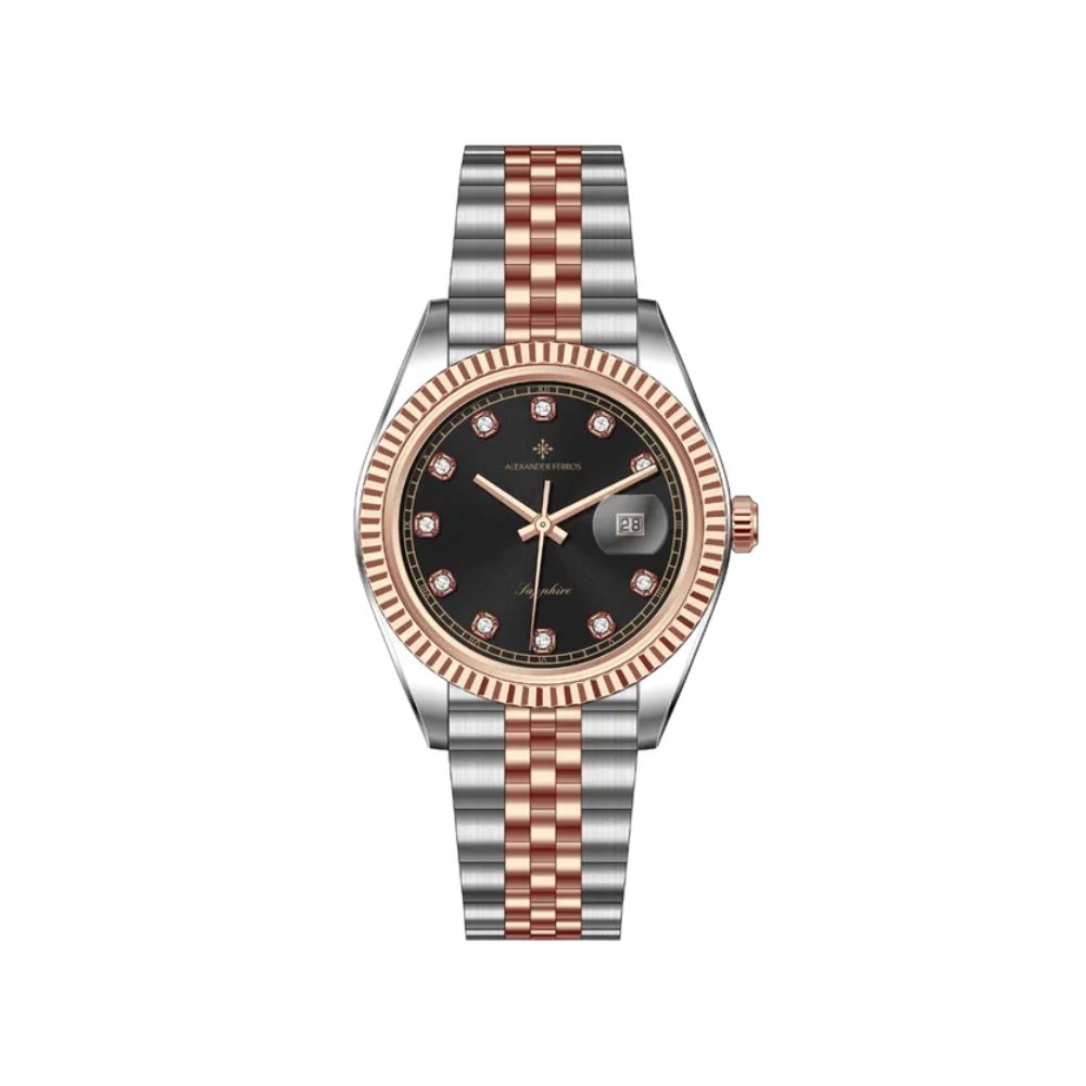 Đồng Hồ Alexander Ferros Nam 8382D/01 Quartz Dây Kim loại 40mm