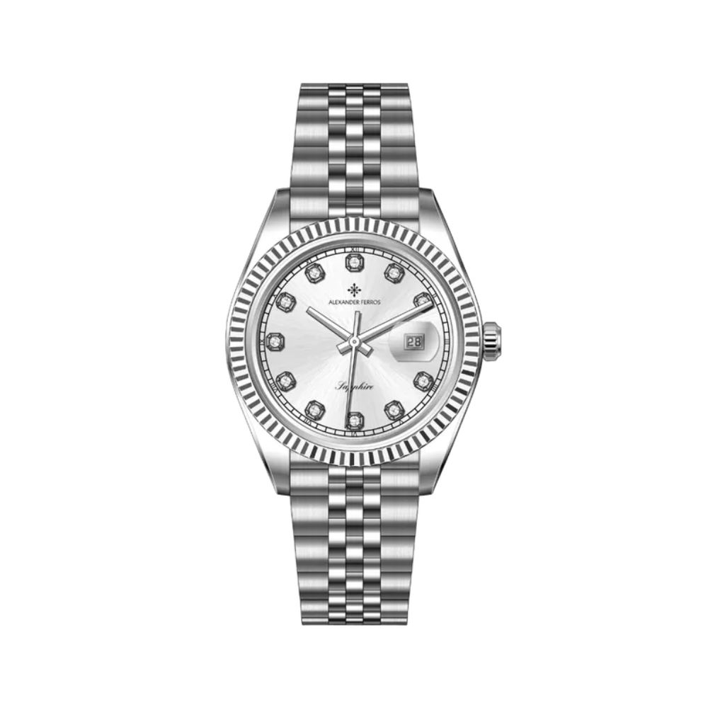 Đồng Hồ Alexander Ferros Nam 8382S/02 Quartz Dây Kim loại 40mm