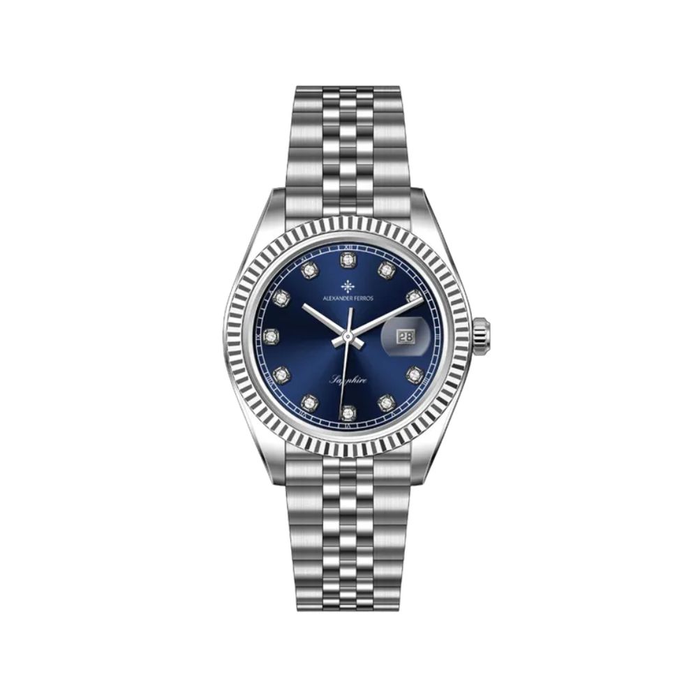 Đồng Hồ Alexander Ferros Nam 8382S/05 Quartz Dây Kim loại 40mm 8382S05