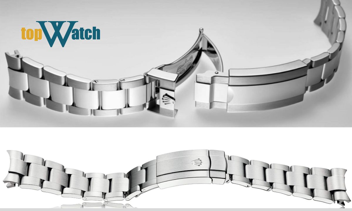 Dây Oyster dễ nhận biết nhờ thiết kế ba hàng mắt xích liền mạch