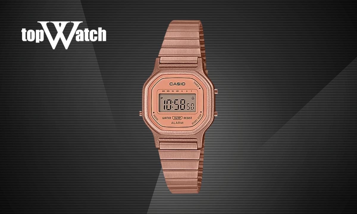 Đồng hồ Casio LA-11WR-5ADF dây kim loại vàng hồng