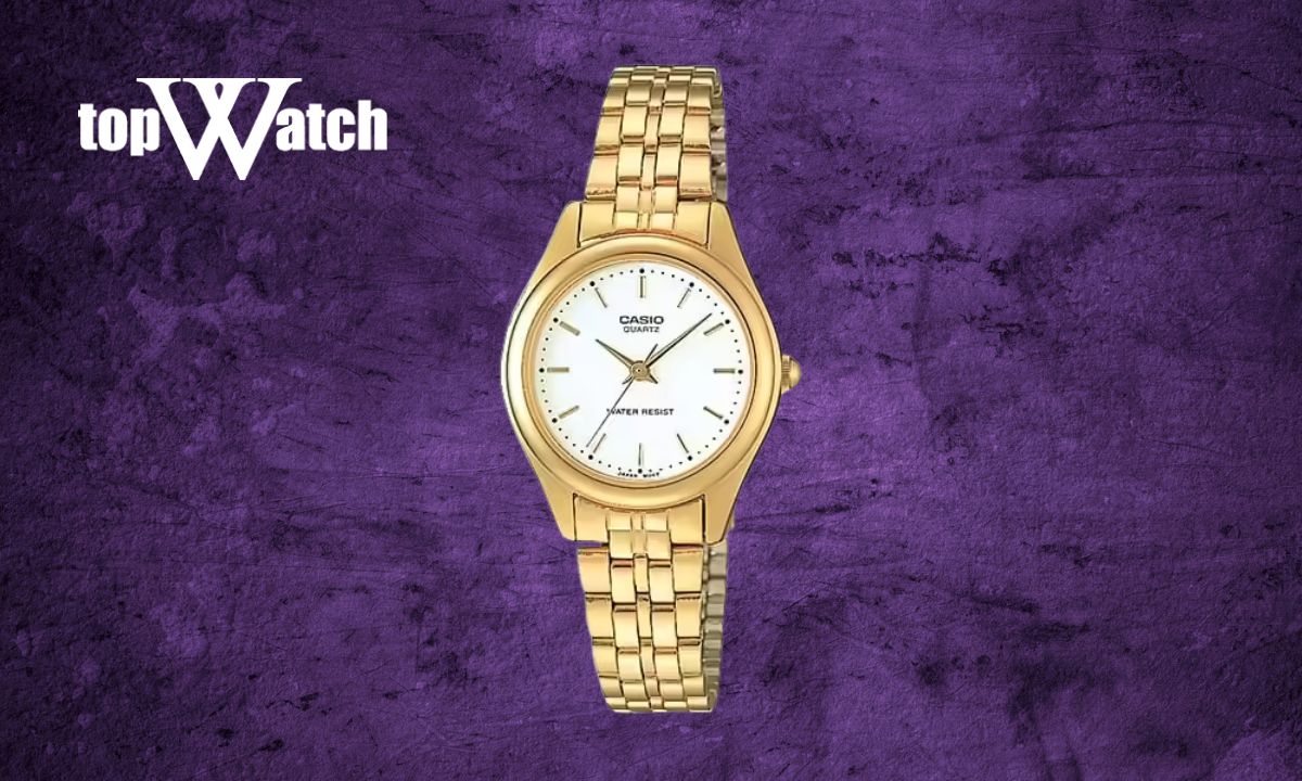 Khám phá 15 mẫu đồng hồ Casio nữ dây kim loại mặt tròn đẹp, thanh lịch Đồng hồ Casio LTP-1129N-7ARDF vàng hồng