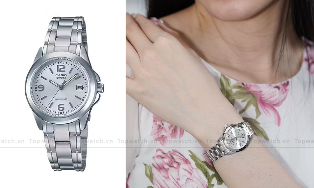 Đồng hồ Casio LTP-1215A-7ADF mặt số trắng