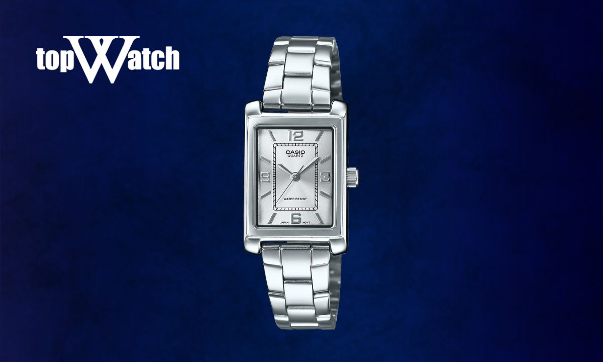 Top 12 mẫu đồng hồ Casio dây kim loại nam nữ bền bỉ Đồng hồ Casio LTP-1234DD-7ADF dây kim loại