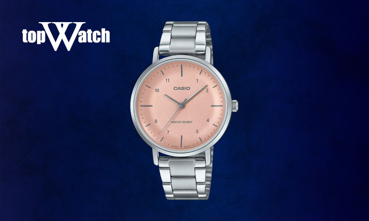 Top 12 mẫu đồng hồ Casio dây kim loại nam nữ bền bỉ Đồng hồ Casio LTP-VT03D-4BDF mặt số hồng