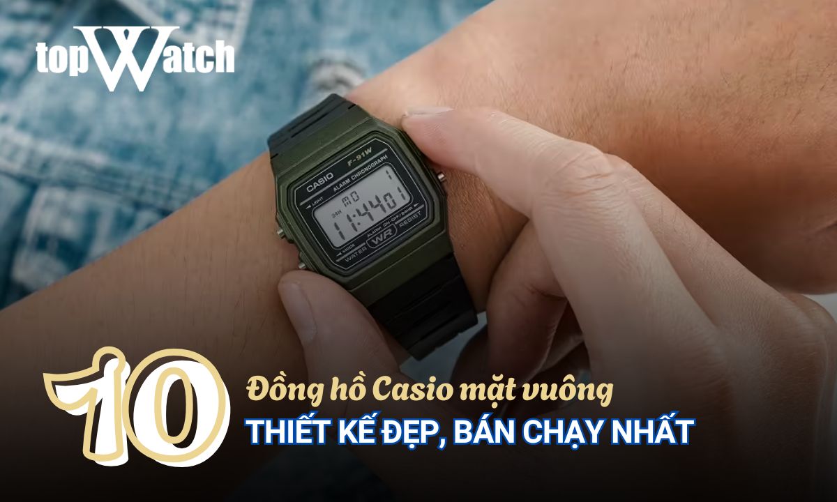 đồng hồ casio mặt vuông