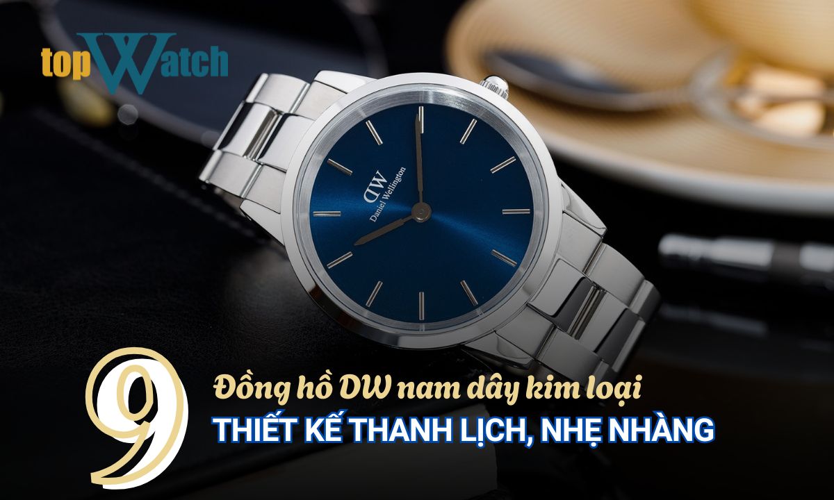đồng hồ daniel wellington nam dây kim loại