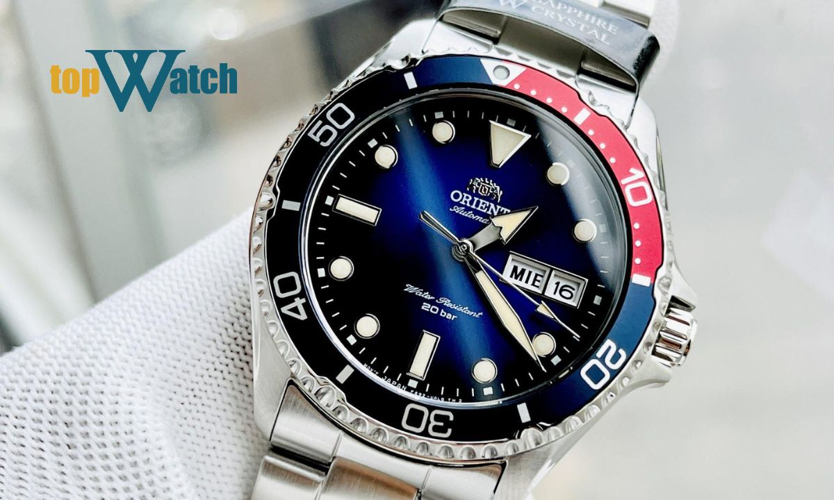 Top 15 mẫu đồng hồ giống Rolex, thiết kế sang trọng, thanh lịch Đồng hồ Orient Mako II Pepsi FAA02009D9