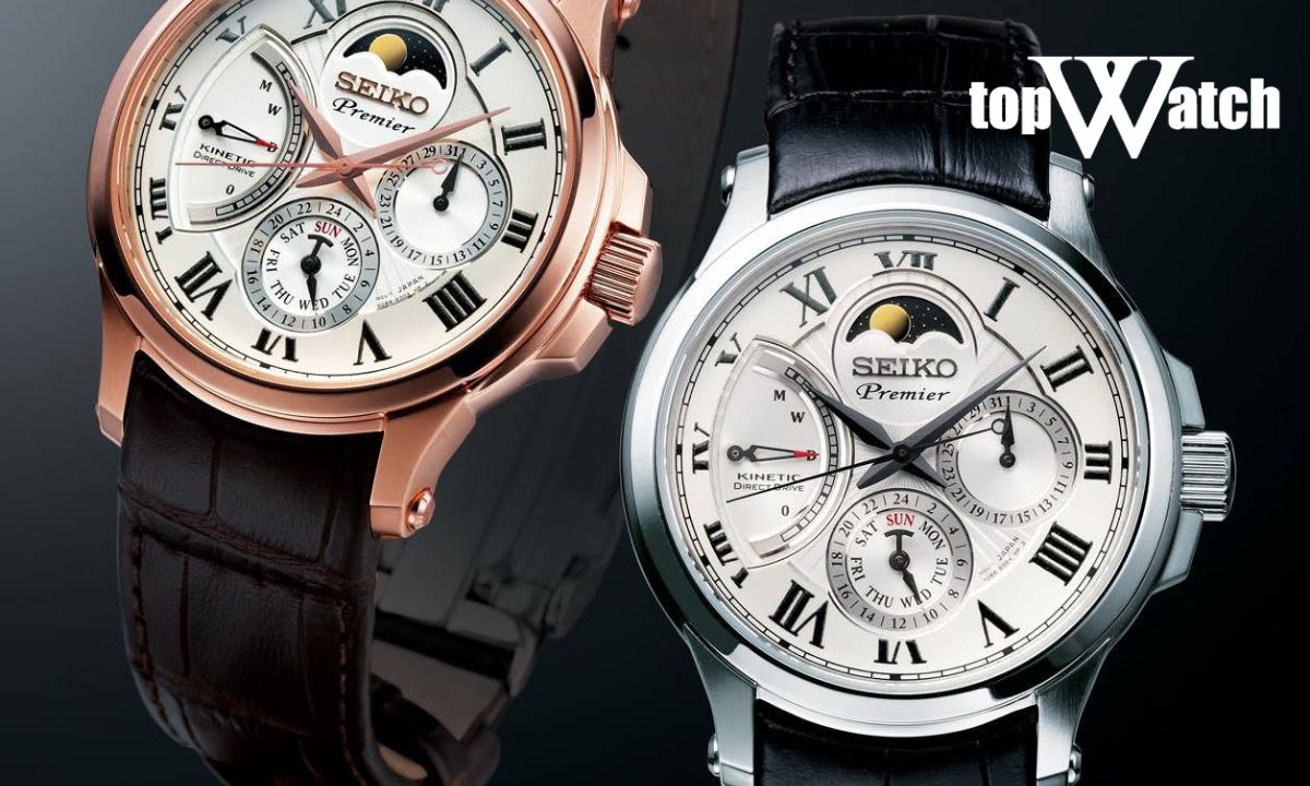 Đồng hồ Seiko Premier Kinetic Direct Drive Moon Phase