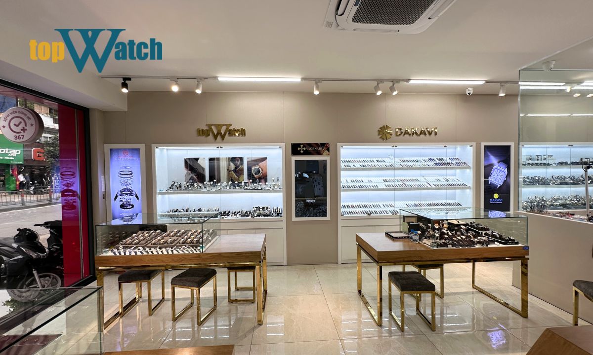 Cách nhận biết đồng hồ Casio chính hãng, thật giả nhanh chóng Không gian cửa hàng sang trọng, hiện đại