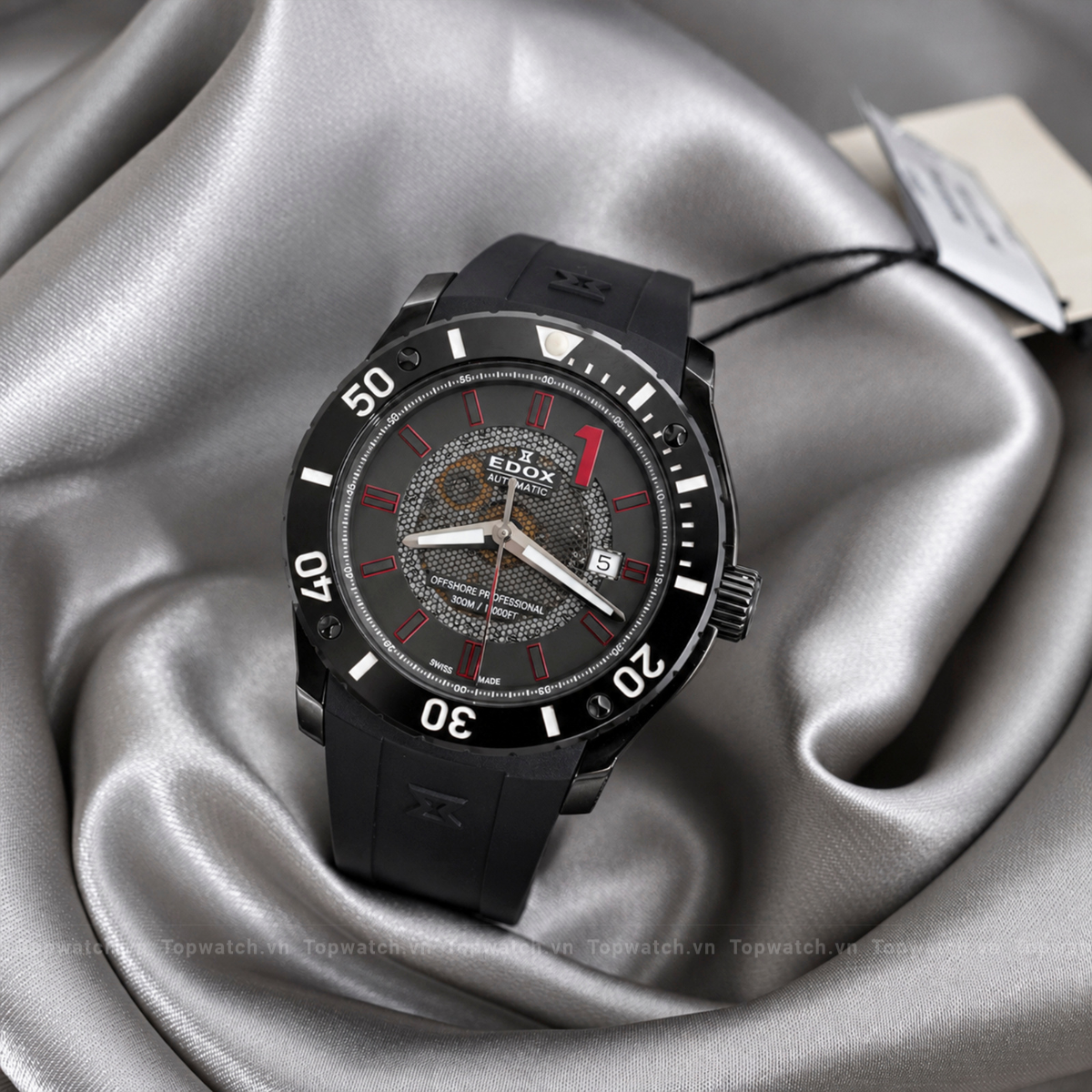 Đồng hồ Edox Automatic Dây cao su 80088 37N NRO2
