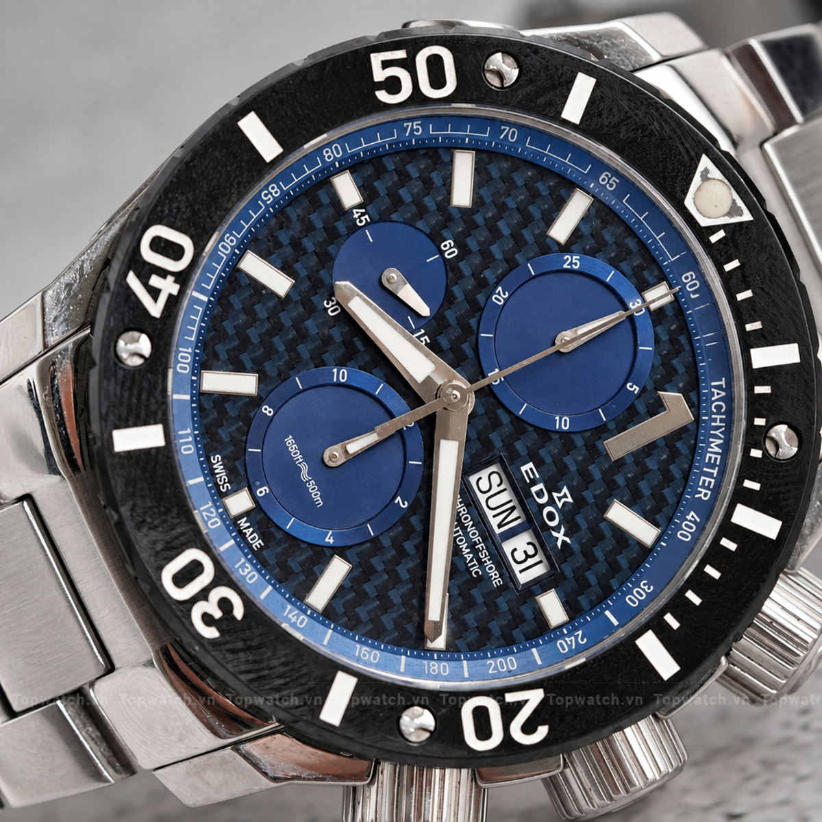 Đồng hồ Edox Automatic Dây thép không gỉ 01114 3 BUIN