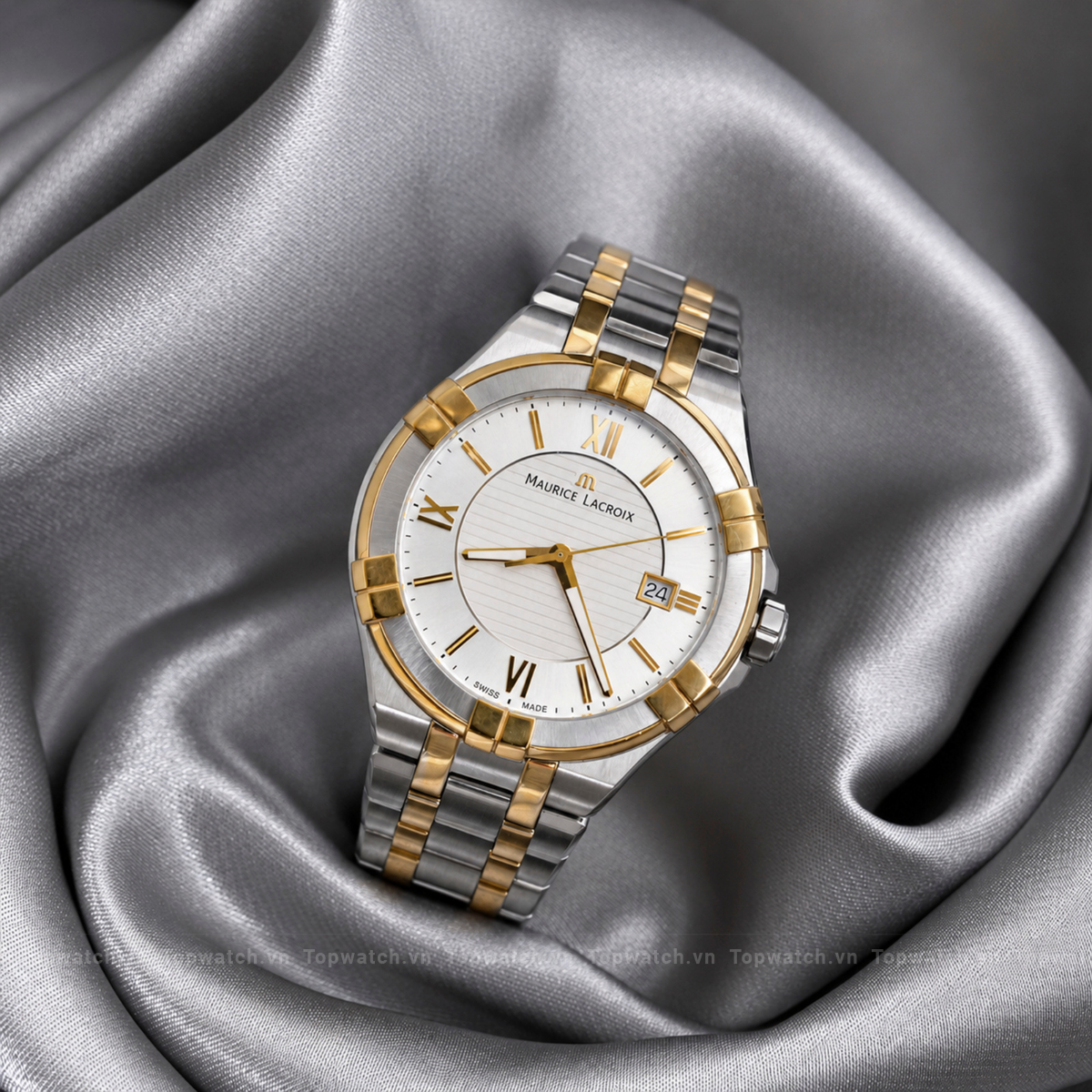 Đồng hồ Maurice Lacroix Quartz Dây thép không gỉ MAURICE LACROIX-AI1008