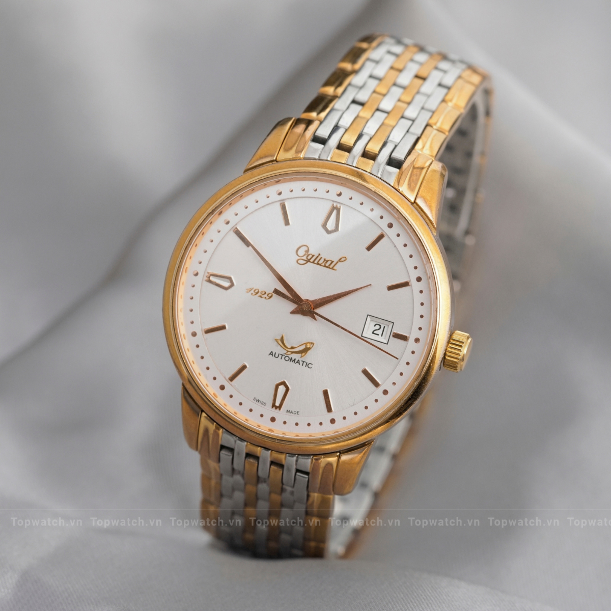 Đồng hồ Ogival Automatic Dây thép không gỉ OG1929-24AGSR-T