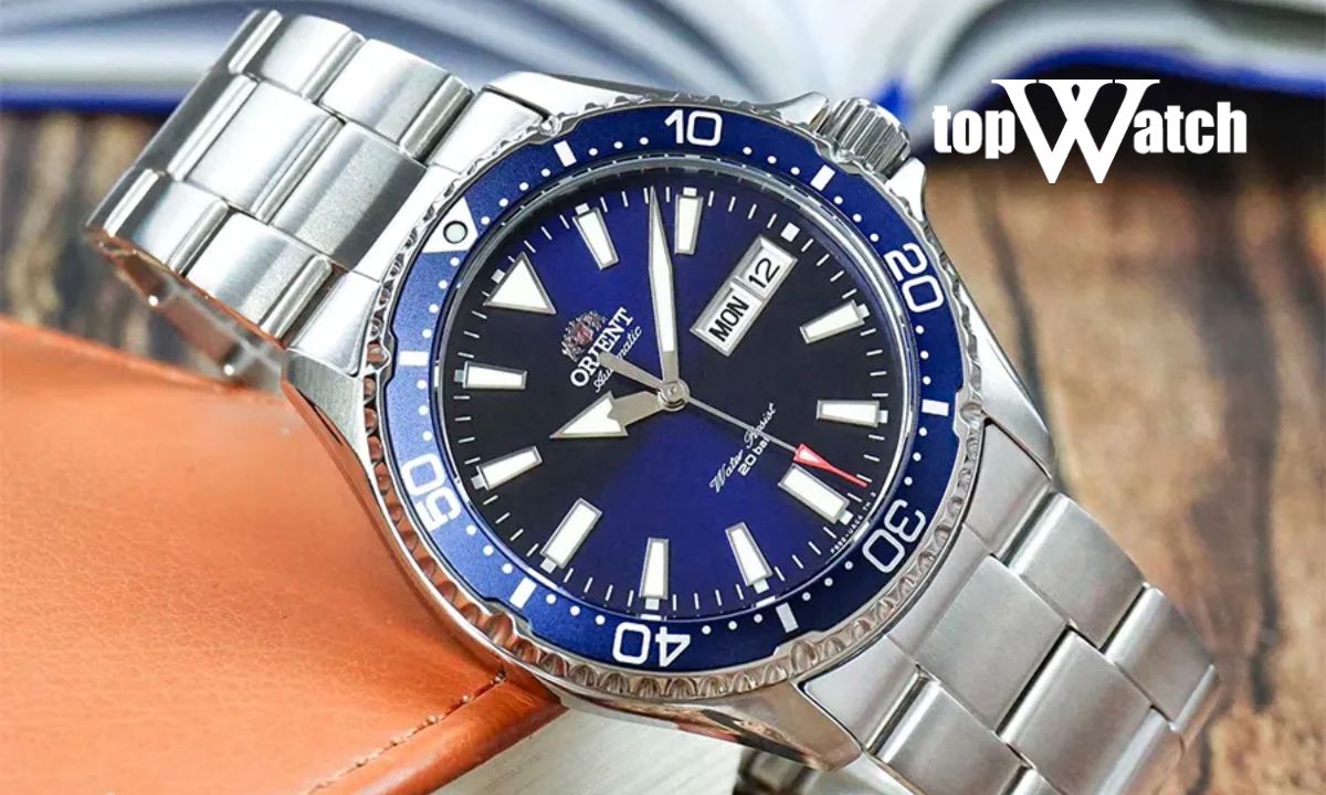Đồng hồ Orient Kamasu mặt xanh (RA-AA0002L)