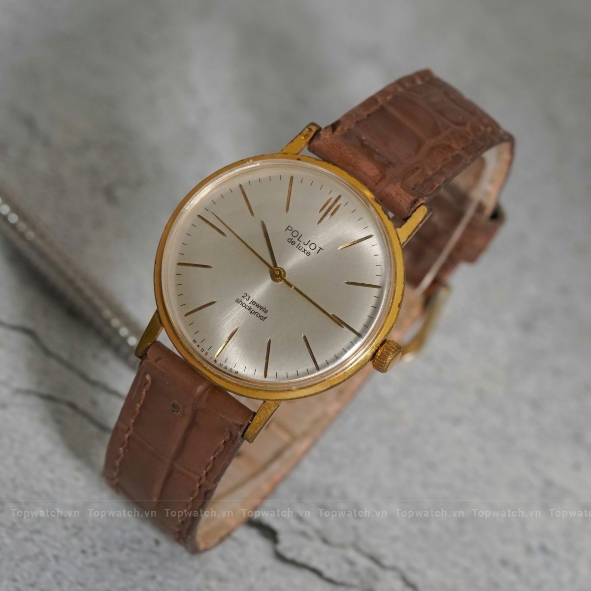 Đồng hồ Poljot Automatic Dây da dong ho poljot automatic day da 1